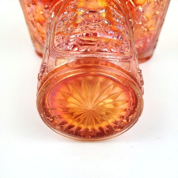 Vintage Imperial Windmill Marigold Carnival Glass 4in Tumbler Set of 5 w issues - Picture 5 of 12